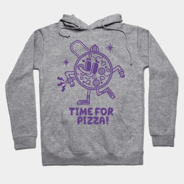Time for Pizza Hoodie by Geeksarecool